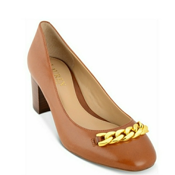 Ralph Lauren Shoes - 🆕Ralph Lauren Tonal Chain Detail Pumps Size 9